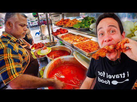 14 Hours Eating Best INDIAN STREET FOOD in Penang, Malaysia!! 🇲🇾