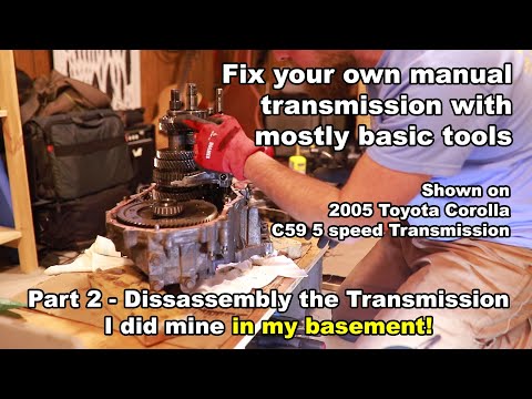 Fix your manual transmission at home - Toyota C59 - Part 2 - Disassemble transmission