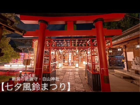 2024年 新潟総鎮守・白山神社【七夕風鈴まつり】