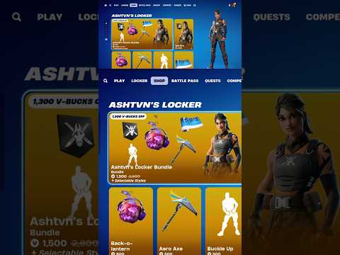 New Ashtvn’s Locker Bundle #fortniteitemshopreview #shorts