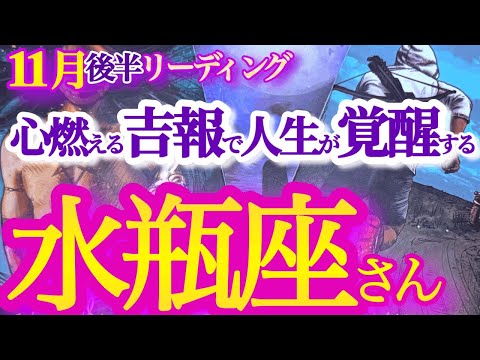 水瓶座 11月後半【新章の始まり！本当の自分を生きる】周囲と自分の変化を楽しんでいこう　　みずがめ座　2024年１１月運勢  タロットリーディング