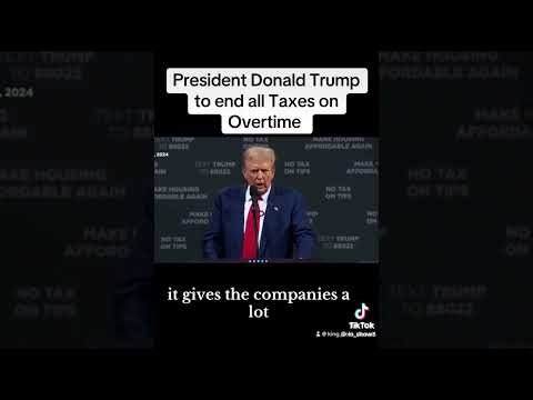 Omg #donaldtrump to end all Taxes on Overtime😱‼️👀 #unitedstates ✅