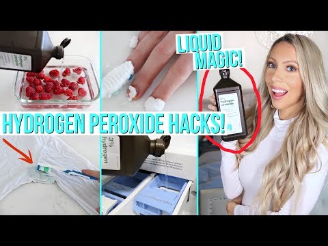 15+ AMAZING HOME HACKS USING HYDROGEN PEROXIDE!