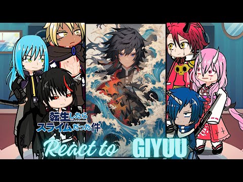 Rimuru Tempest react to giyuu tomioka | Demon Slayer | Gacha life 2  | slime | muichiro tokito