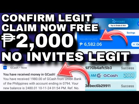 LEGIT NGA! CLAIM NOW FREE ₱2,000 GCASH NO INVITES PROMISE | LEGIT EARNING APP GCASH