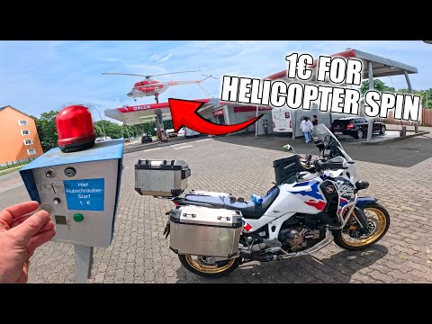 Riding 500Km Autobahn Ride to Spin a Helicopter : 2024 Honda Africa Twin Adventure Sports