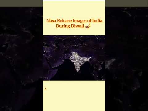 Nasa Release new image of India during deepawali #deepavali  #India #ytshorts