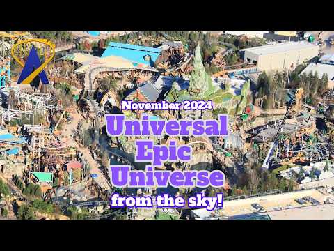 Flying Over Universal Epic Universe on November 15th 2024