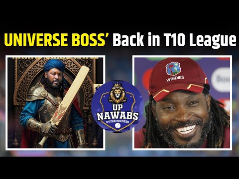 Chris Gayle's Explosive Comeback in Abu Dhabi T10 League 2024 | Universe Boss Joins UP Nawabs!