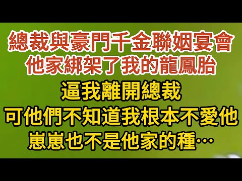 《藏起孕肚出逃》第10集：總裁與豪門千金聯姻宴會，他家綁架了我的龍鳳胎，逼我離開總裁，可他們不知道我根本不愛他，崽崽也不是他家的種…… #戀愛#婚姻#情感 #愛情#甜寵#故事#小說#霸總