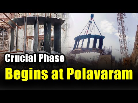 Stay Ring Installation Commenced at Polavaram Hydroelectric Power Project | Megha Engineering