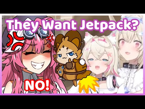 FuwaMoco Just Learn From Raora that Chatinii want Jetpack... (Hololive)