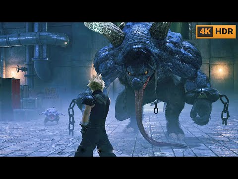 The Second Abzu Boss Fight [4K60 HDR] | Final Fantasy 7: Remake Boss #16