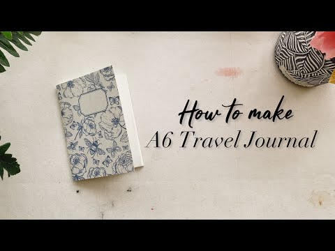 How To Make A6 Travel Journal | Using Tomoe River Paper