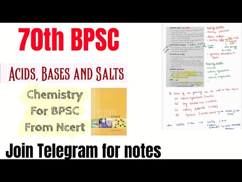 70 BPSC | Chemistry from NCERT