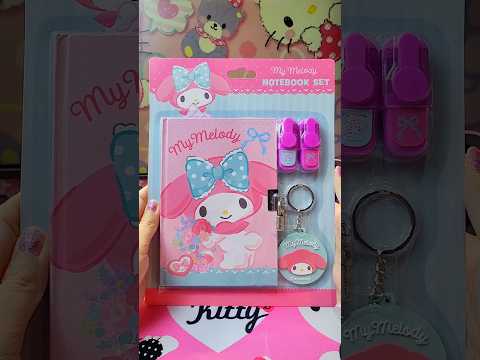 My Melody Stationery Set ASMR 💗 #schoolsupplies #sanrio