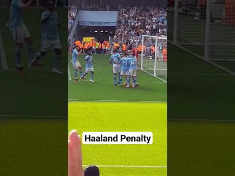 Manchester City vs Fulham. Haaland Penalty #shorts #mancityfulham #mancityfc #fulhamfc