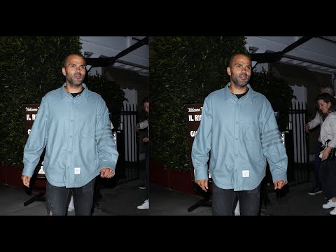 French-American Former Basketball Point Guard Tony Parker Dines Out With Friends in Santa Monica!