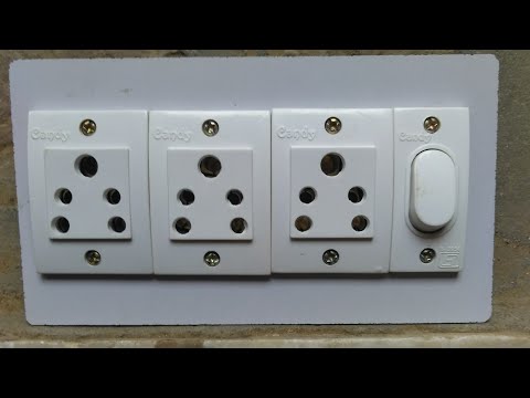 3 Socket 1 Switch Connection,Board Connection Kaise Kare, Electric board connection