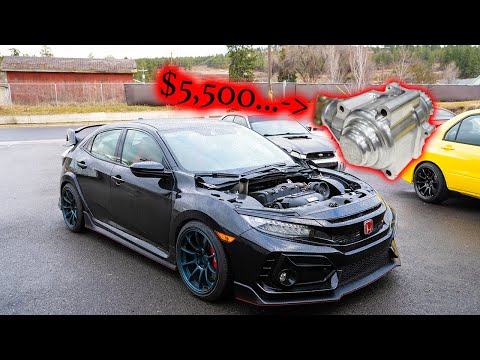 Installing a Billion $ Transfer Into the 1 of 1 AWD Type R (and launches)