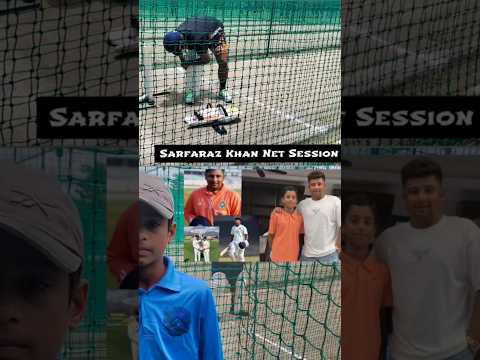 Net Practice With Sarfraz Khan Bhaiya 🏏💙 #cricket #practice #youtubeshorts