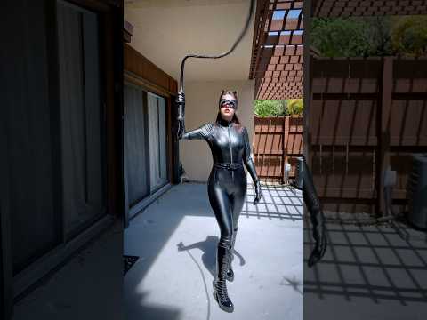 Cracking a Whip in Catwoman Cosplay!