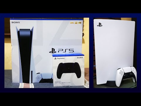 PlayStation 5 Disc Edition + Midnight Black Dualsense Unboxing