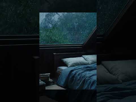 Sleep in thunderstorm ⛈️ #relax  #rain #thunder   #rainambience #rainsounds #thundersounds