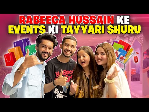 Rabeeca Hussain Ke Events Ki Tayyari Shuru | Shaheer Khan Official