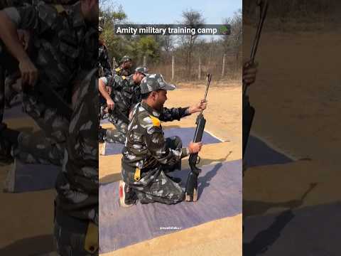 Amity Military Training Camp 🪖 | Activity 1: shooting 🔥🫡✨ #amityuniversitynoida #amity #collegelife