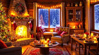 24/7 Cozy Christmas Fireplace Instrumental 🔥Relaxing Christmas Music Fireplace 🎅 Christmas Ambience