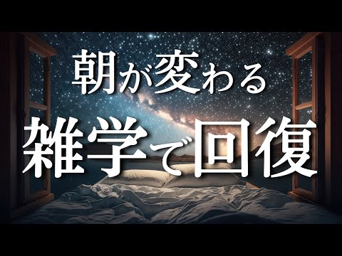 【睡眠導入】考えるのをやめて眠る|疲労回復|リラックス【作業用BGM雑学】