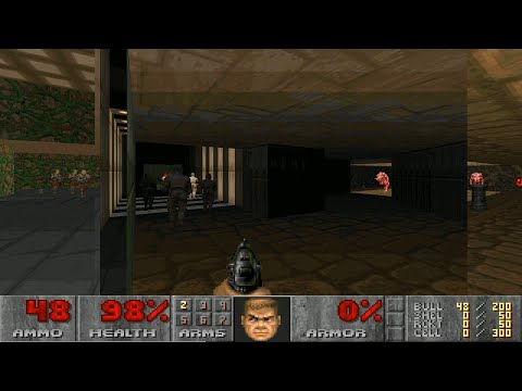 Doom - E2M3: Refinery - UV-Pacifist in 10 seconds [TAS]