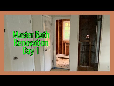 Master Bath Reno - Day 1 - Demolition