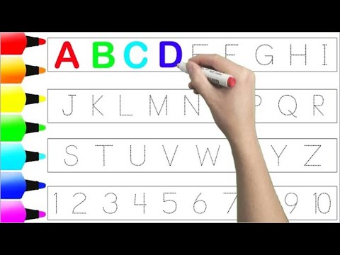 Learn ABCD Alphabets and numbers Counting 123.Shapes for kids and Toddlers.ABC nursery song