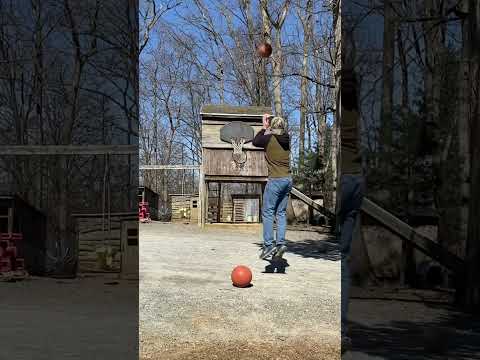 Basketball 3 for 3 # #trickshot #shorts