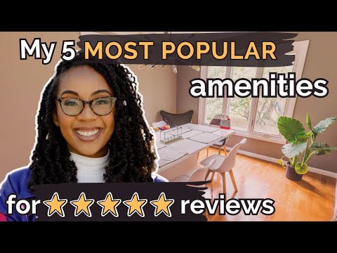 My most popular Airbnb amenities | as a 5-star superhost