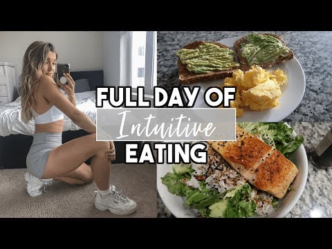 Full Day of Intuitive Eating | How to eat healthy without tracking