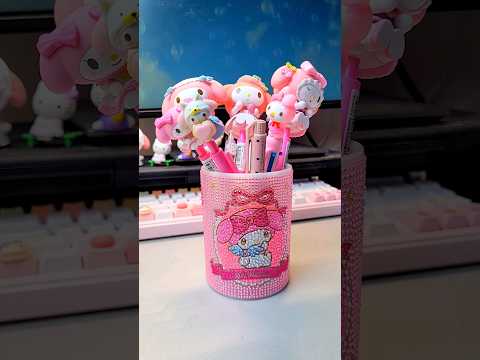 ASMR My Melody Stationery Organization 🎀🩷 #sanrio #pink