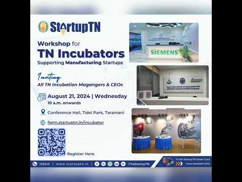 STARTUP TN WORKSHOP FOR TN INCUBATORS SUPPORTING MANUFACTURING STARTUP