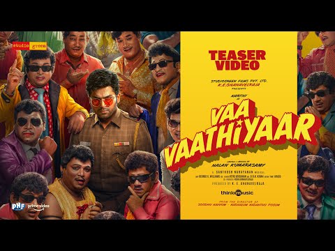 Vaa Vaathiyaar Teaser | Karthi, Krithi Shetty | Santhosh Narayanan | Nalan Kumarasamy | Studio Green