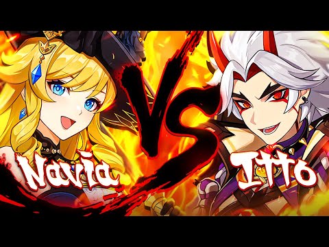 Is Navia Better Than Itto As A Carry? | Teams Analysis & Calc