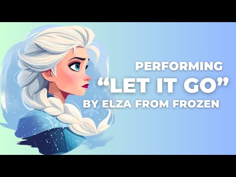 "Heavenly Star" performing the song "Let It Go" by Elsa from Frozen.