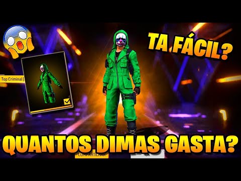 PEGANDO TOP CRIMINAL VERDE, TORRE DE TOKENS FREE FIRE, NOVO EVENTO FF - NOVIDADES FREE FIRE