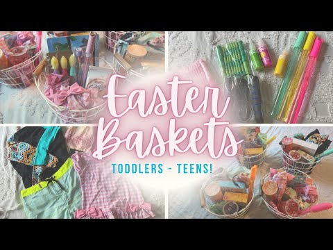 EASTER BASKETS FOR MY 5 KIDS || IDEAS FOR TODDLERS - TEENS!