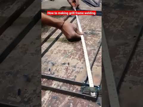 how to making #grill frame||#welding #shotsvideo||