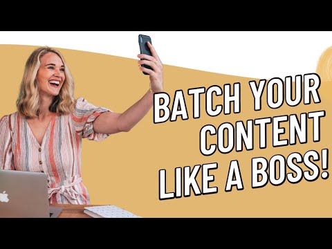 BATCHING CONTENT | How to Create Consistent Content as an Entrepreneur