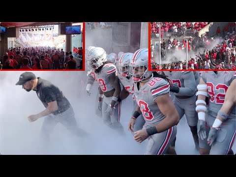 Behind The Scenes: Ohio State Football Team Entrance In 4K