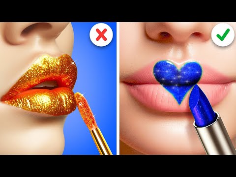 EXTREME BEAUTY MAKEOVER 💄How to Sneak Makeup into the Class! Viral TikTok Secrets by 123 GO!