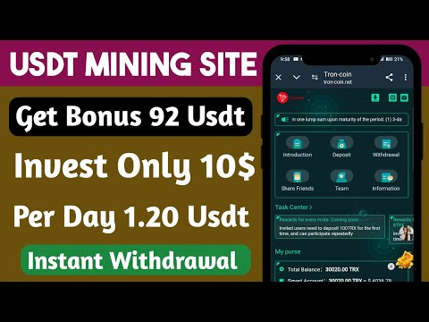 Troncoin Mall | New Usdt Earning Site | Usdt Money Making Website | Free Usdt Mining | Usdt Earning